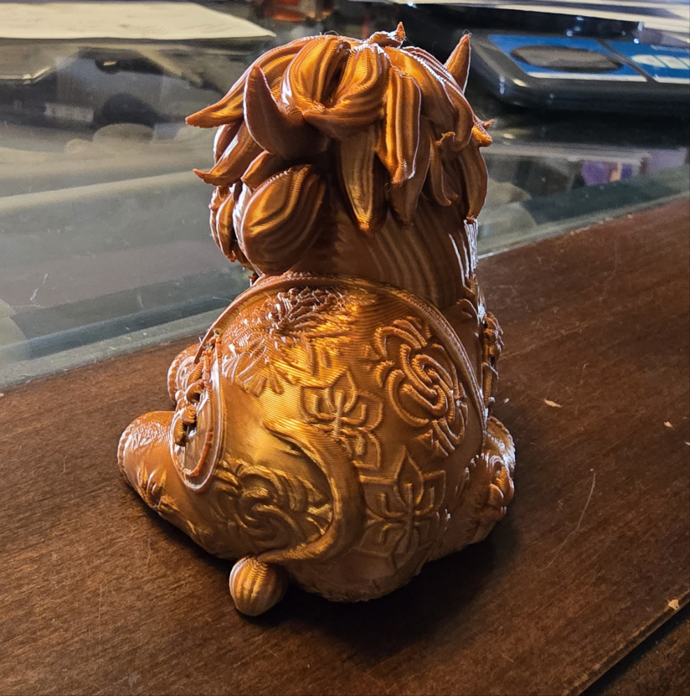 3D printed Floral Highland Cow