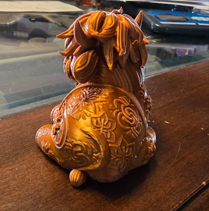 3D printed Floral Highland Cow
